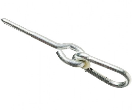 Schaukelhaken mit Gewinde - Karabiner