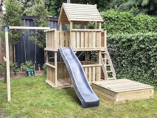 Spielturm Balkon 280 - Zaun