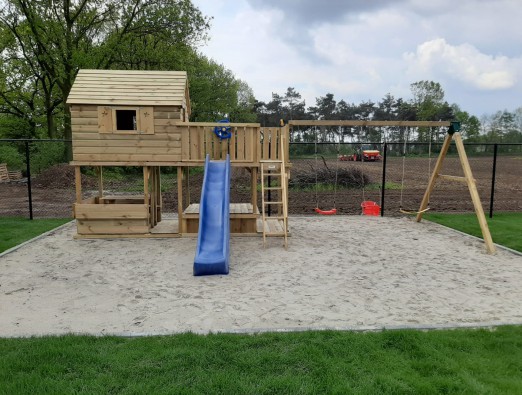 Spielturm Antwerpen 420 - Rundsitz - Sandkasten
