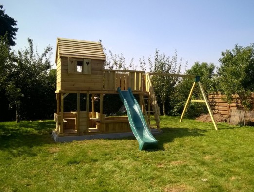 Spielturm Antwerpen 360 - Rundsitz - Sandkasten