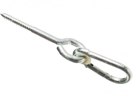 Schaukelhaken mit Gewinde - Karabiner
