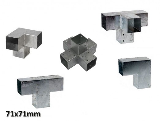 Pergola Eckverbinder 71x71mm